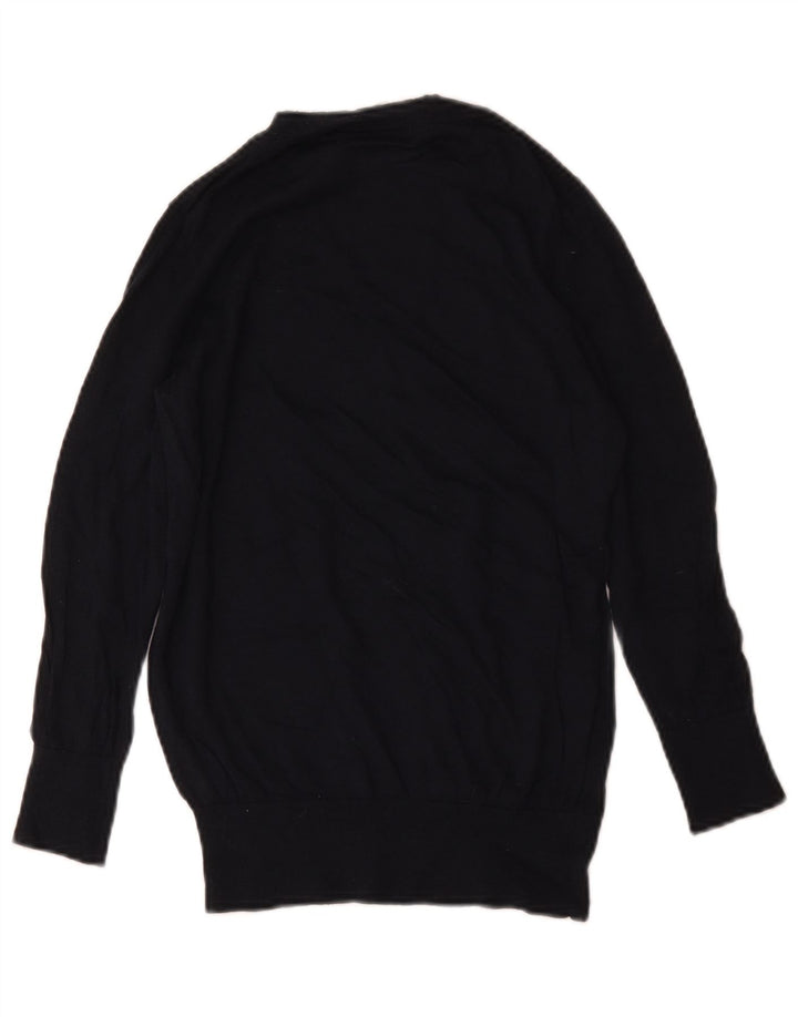 Sweter damski Gap z okrągłym dekoltem UK 10, mały, granatowy, wełniany