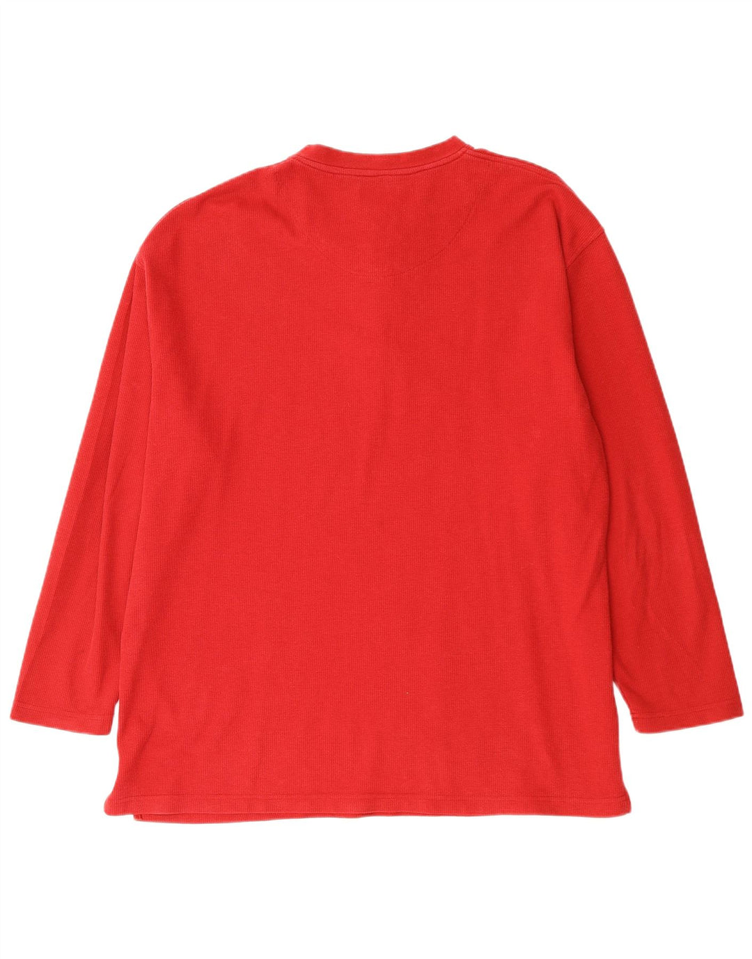 IZOD Męska koszulka nocna z długim rękawem XL, czerwona, bawełniana