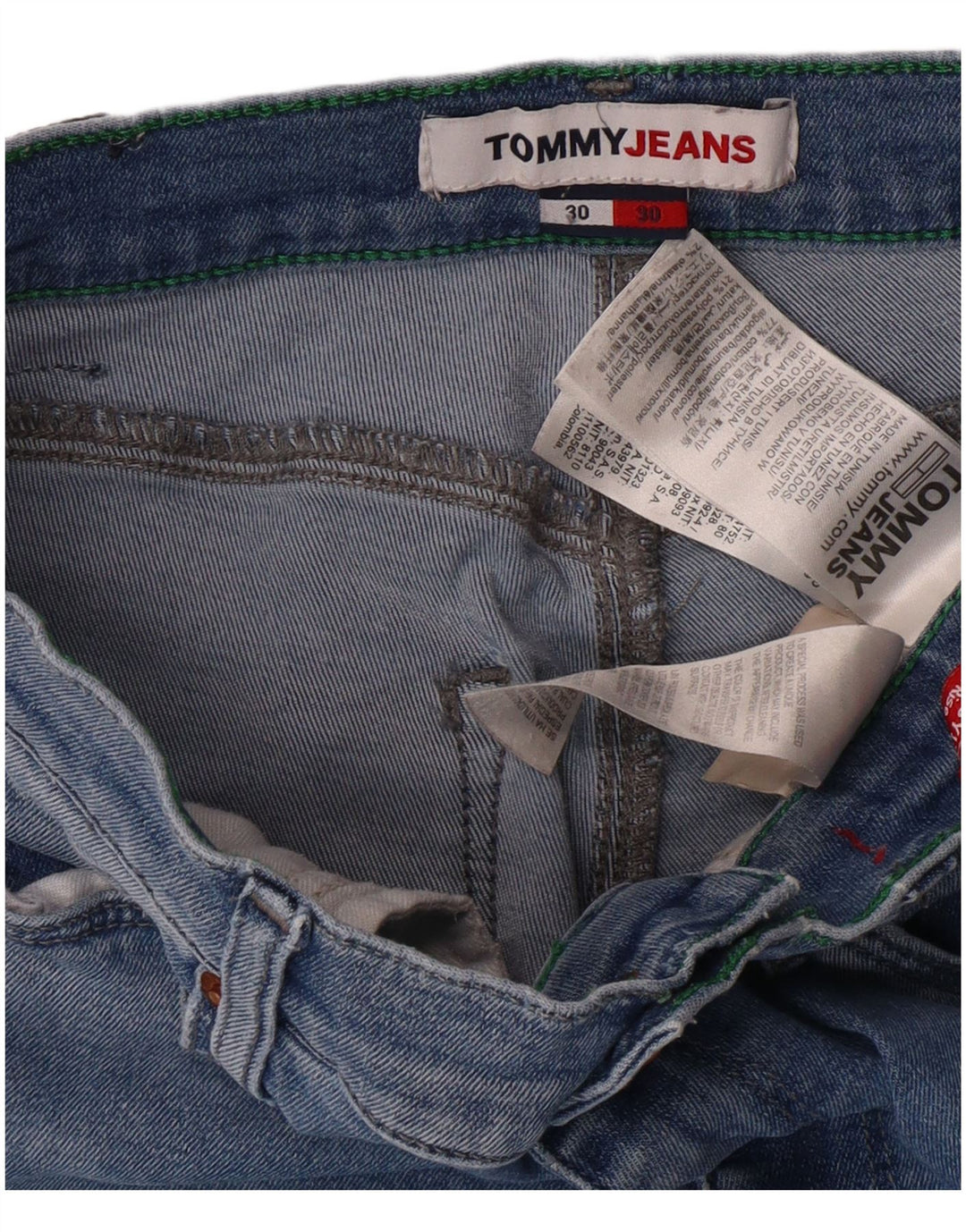 Damskie jeansy skinny TOMMY HILFIGER W30 L30 Niebieskie bawełniane