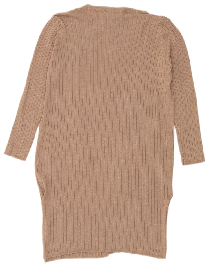 Sweter damski Marks & Spencer Longline Open Cardigan UK 10 Small Beige