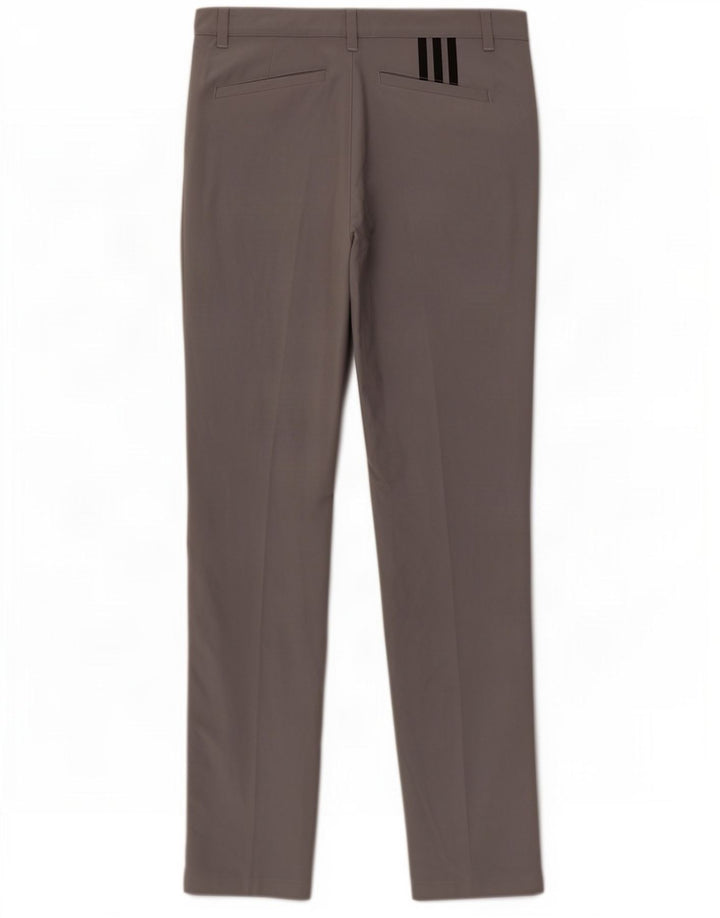 Męskie spodnie Chino Adidas Slim W32 L34 Szary poliester