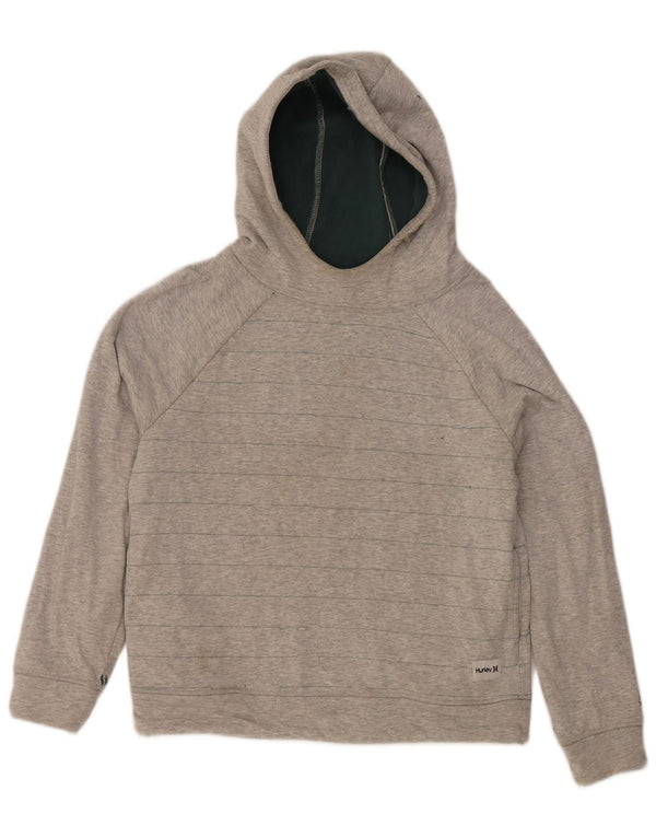 Damski sweter oversize z kapturem Hurley UK 10 w małe szare paski