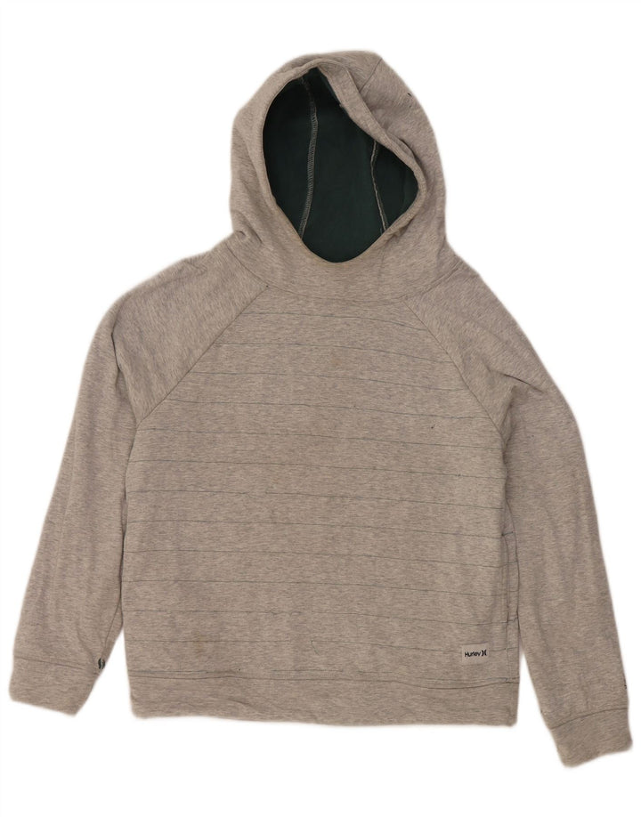 Damski sweter oversize z kapturem Hurley UK 10 w małe szare paski