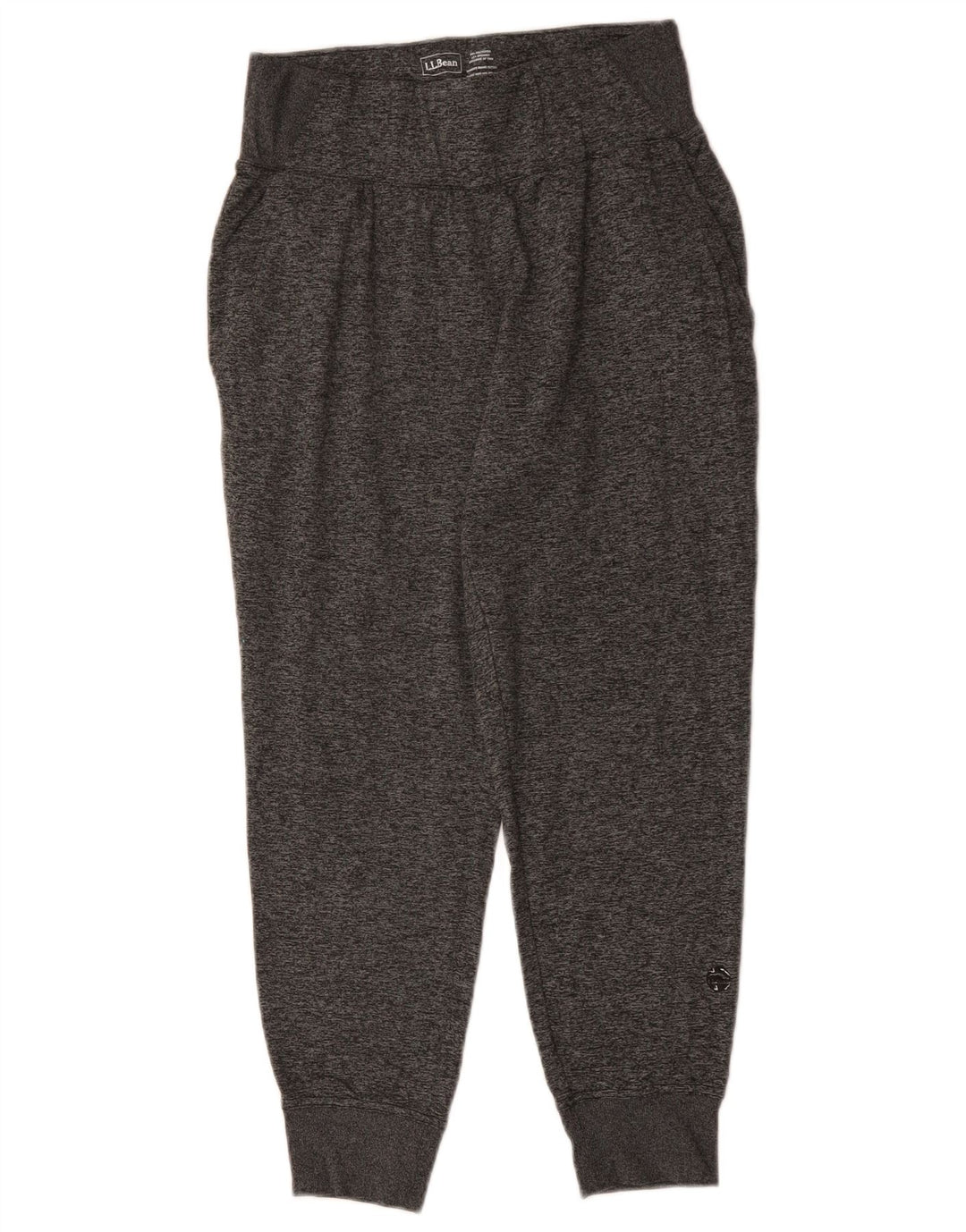 Damskie spodnie dresowe L.L.BEAN Joggers UK 6 XS Szary, nakrapiany poliester