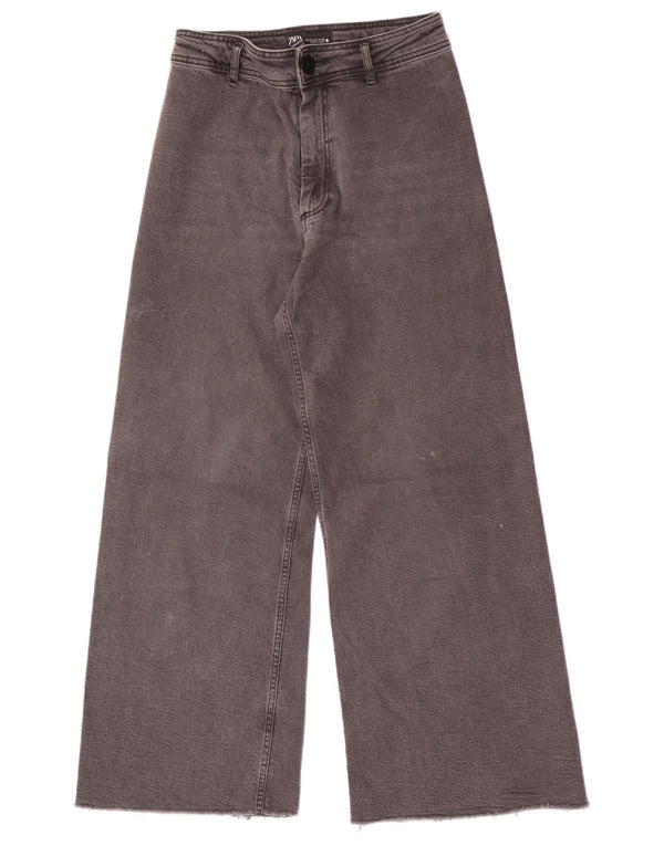 Zara Damskie dżinsy z szeroką nogawką The Marine z wysokim stanem EU 40 Medium W30 L29 Szare