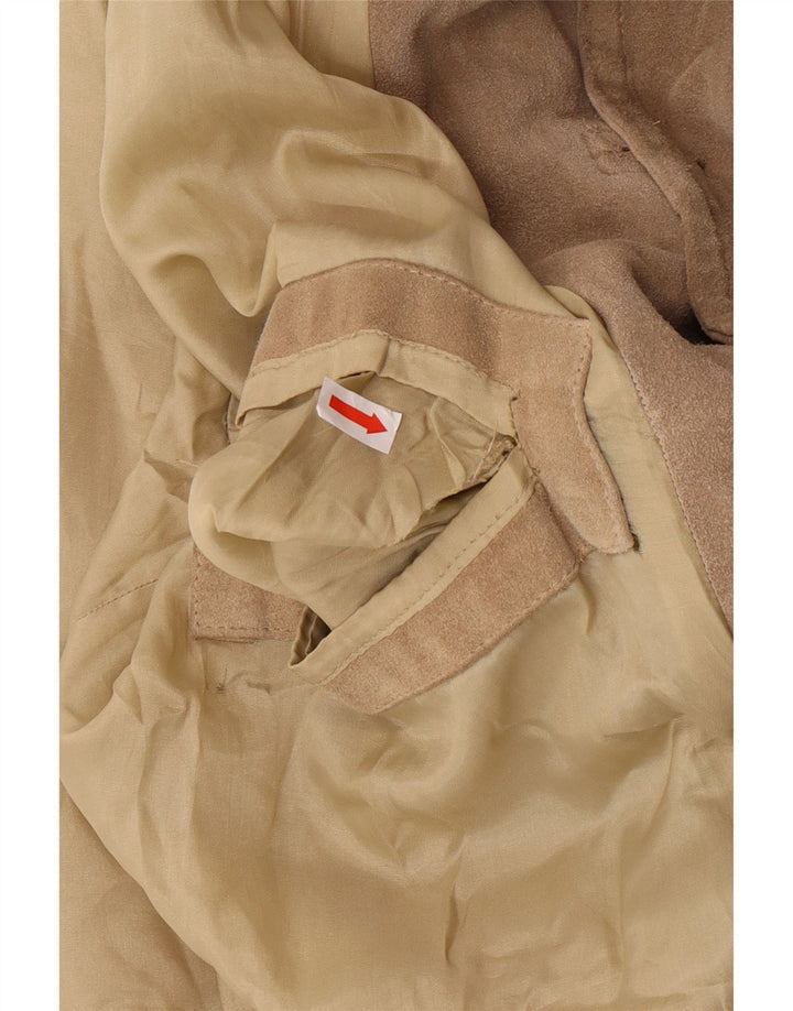 GAUDI Mens Suede Jacket UK 40 Large Beige
