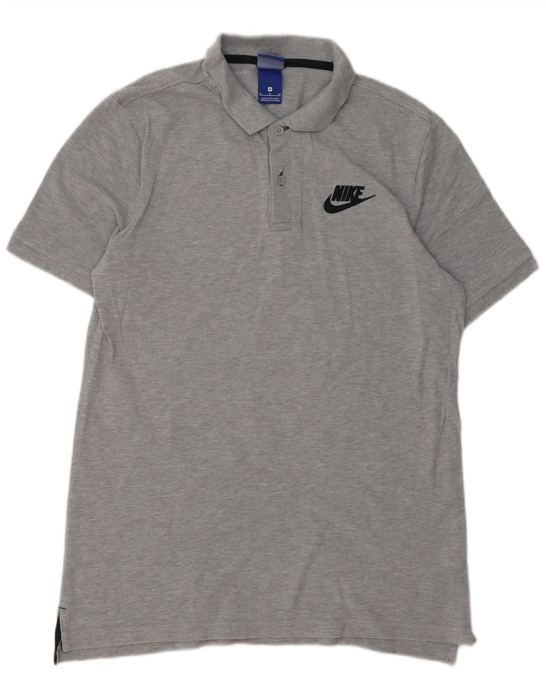 Męska koszulka polo Nike, średnia, szara, bawełniana nakrapiana