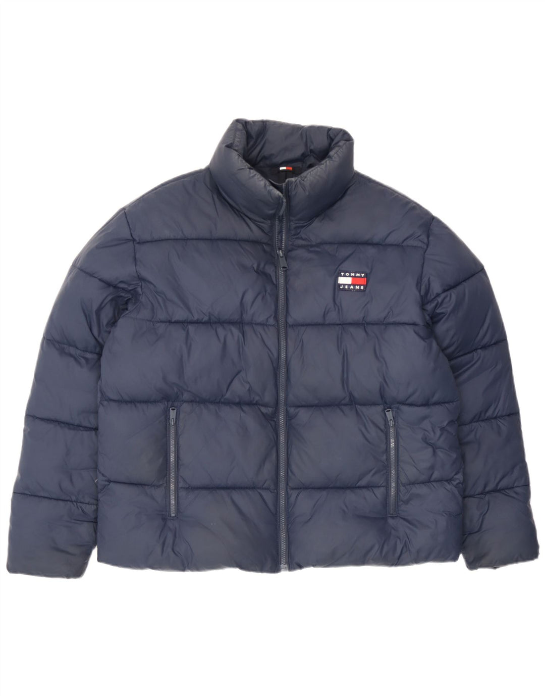 Damska ocieplana kurtka Tommy Hilfiger UK 14 Średni granatowy poliamid