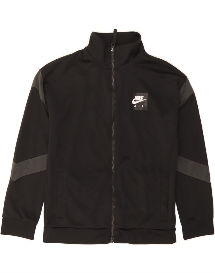 NIKE Boys Tracksuit Top Jacket 12-13 Years Large Black Polyester Vintage Nike and Second-Hand Nike from Messina Hembry 