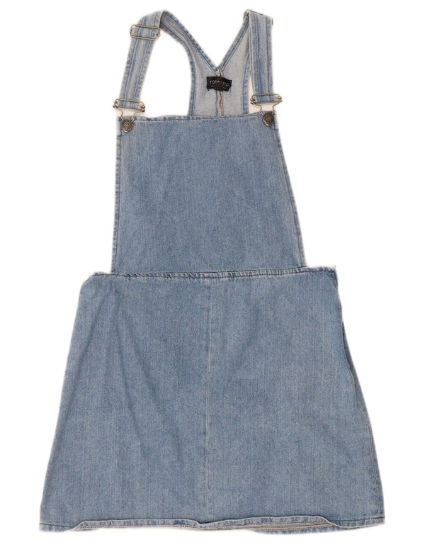 Topshop Damskie ogrodniczki Denimowa spódnica UK 10 Small W30 Niebieska bawełna