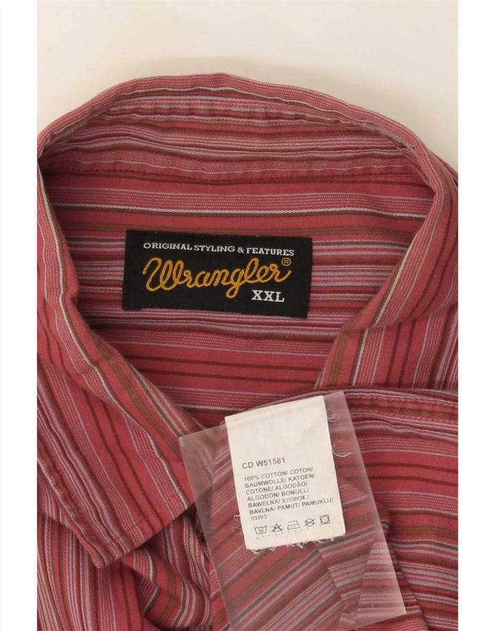 Koszula męska Wrangler 2XL, bawełniana w czerwone paski