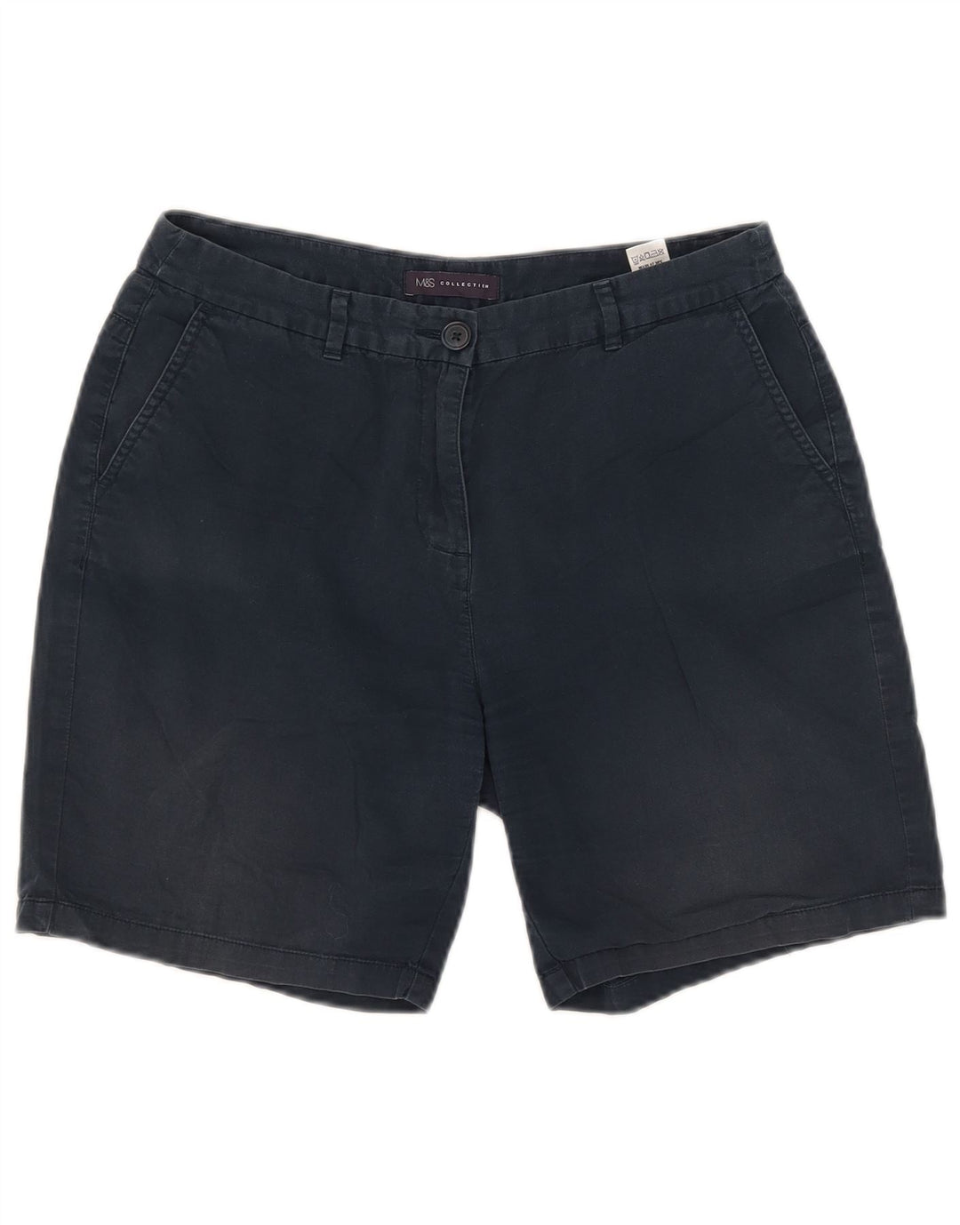 Marks & Spencer Damskie spodenki Chino UK 12 Medium W31 Granatowe, bawełniane