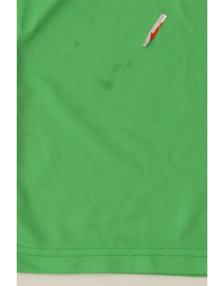 Męski T-shirt Nike Dri Fit Top, poliester w kolorze średniej zieleni, z blokami kolorów
