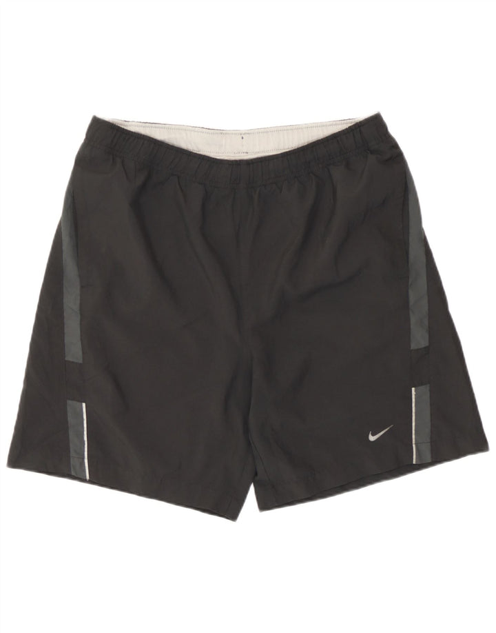 Męskie spodenki sportowe Nike, średniej wielkości, czarne, poliestrowe, sportowe