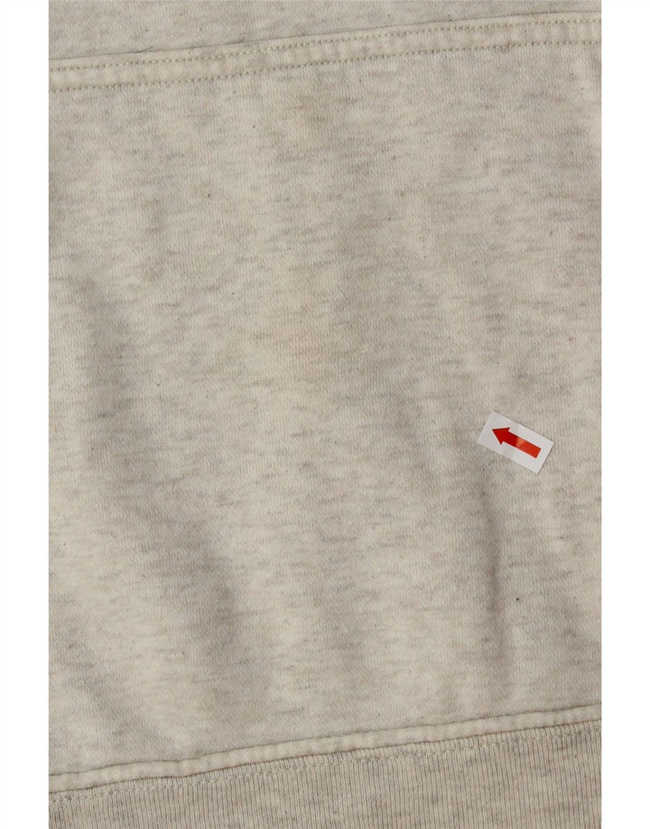 GAP Mens Hoodie Jumper Large Grey Colourblock Cotton Vintage Gap and Second-Hand Gap from Messina Hembry 