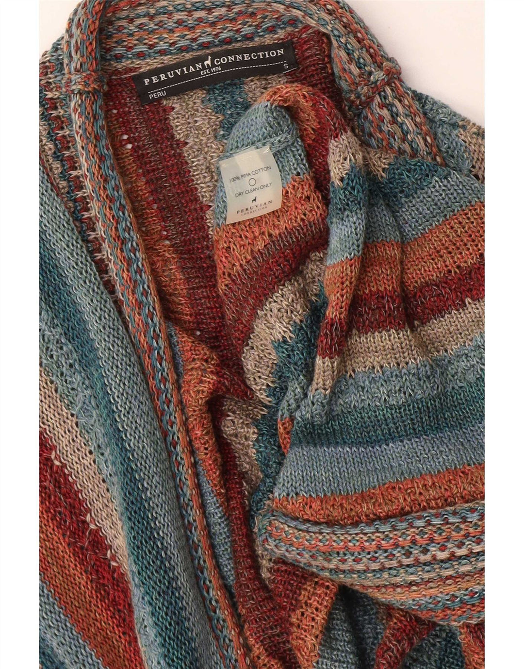 Peruwiański sweter damski z krótkim rękawem Connection UK 10 Small Multic