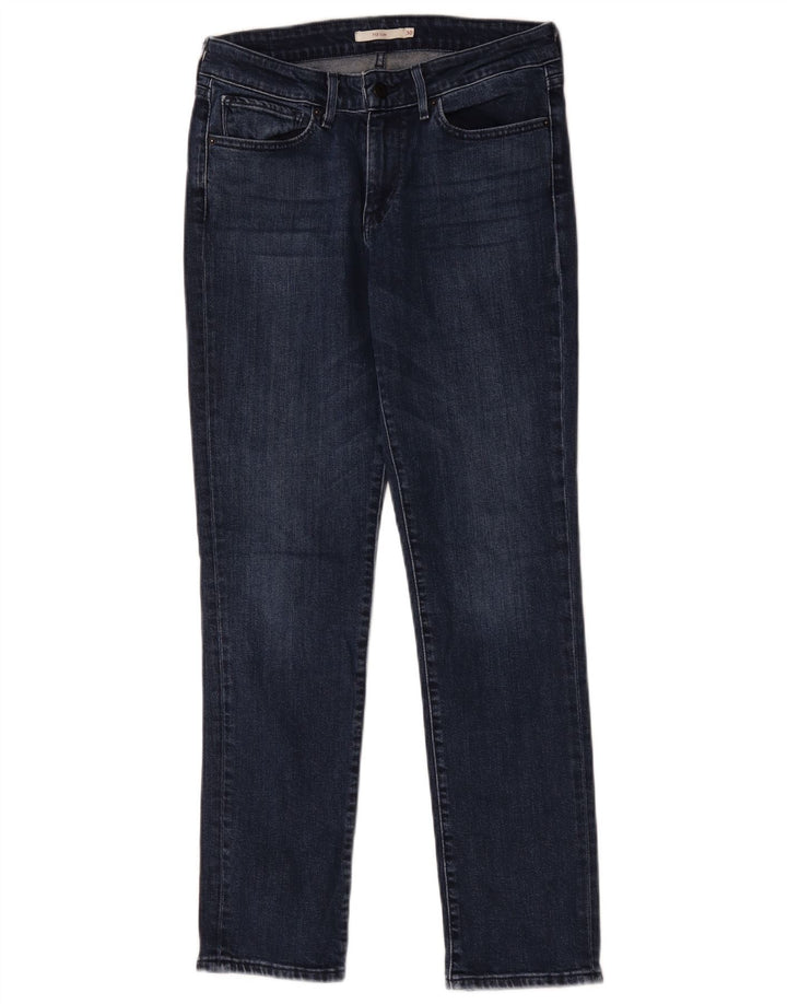 Damskie jeansy Levi's 712 Slim W30 L30 Granatowa bawełna