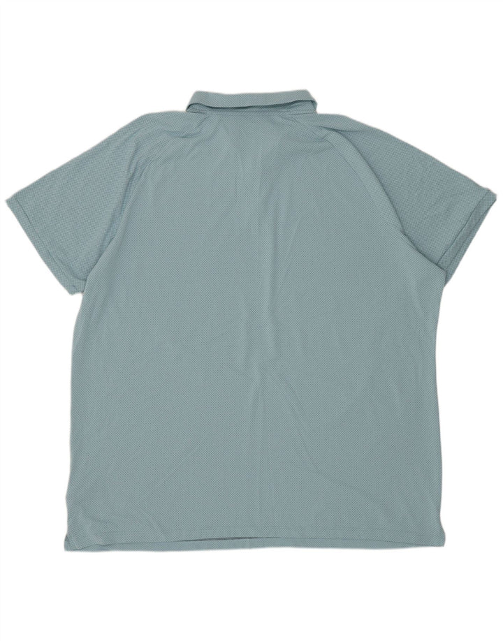 Męska koszulka polo NIKE 2XL z poliestru w niebieskie paski