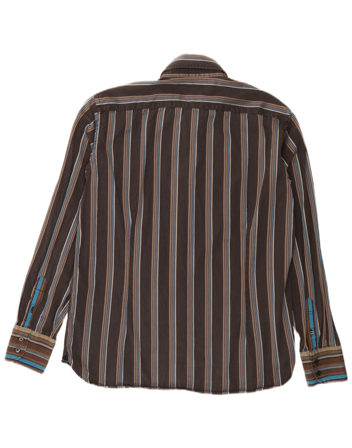 Koszula męska Ted Baker, rozmiar 5 XL, brązowa w paski
