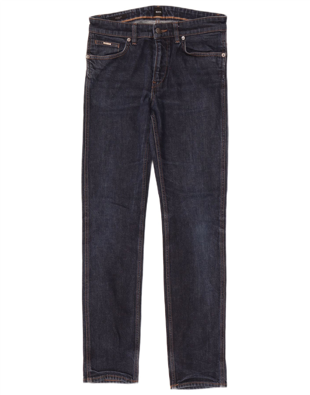 Męskie jeansy Hugo Boss ze stretchem W30 L32, niebieska bawełna