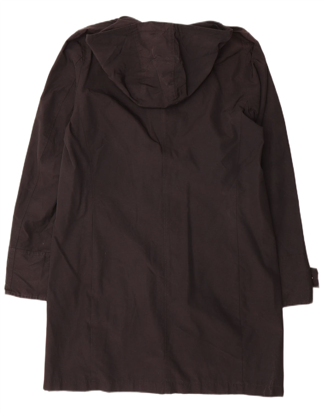 Damski płaszcz z kapturem Woolrich UK 16, duży, czarny, bawełniany