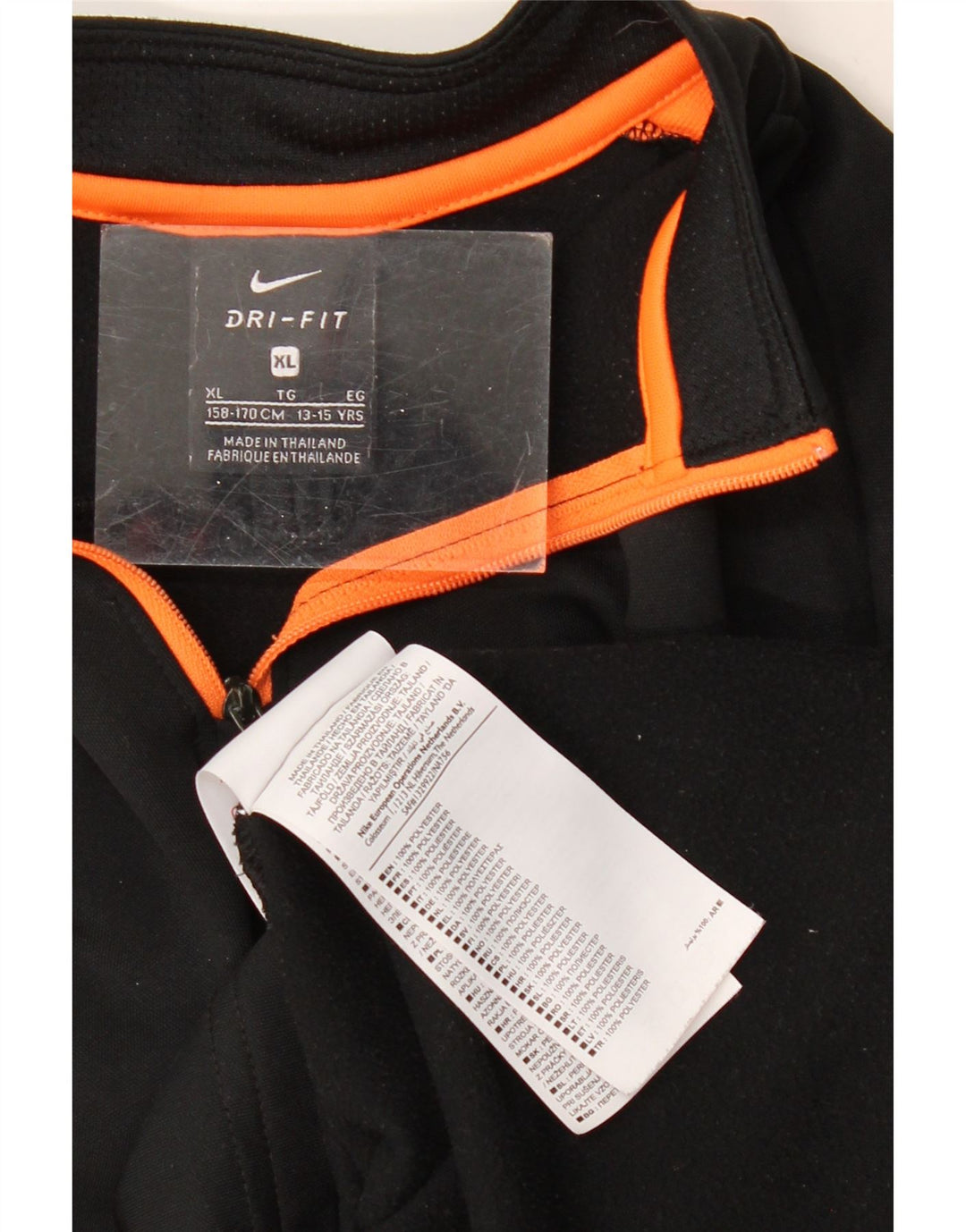 Chłopięcy dres Nike Dri Fit z pulowerem, 13-14 lat XL, czarny, blok kolorów