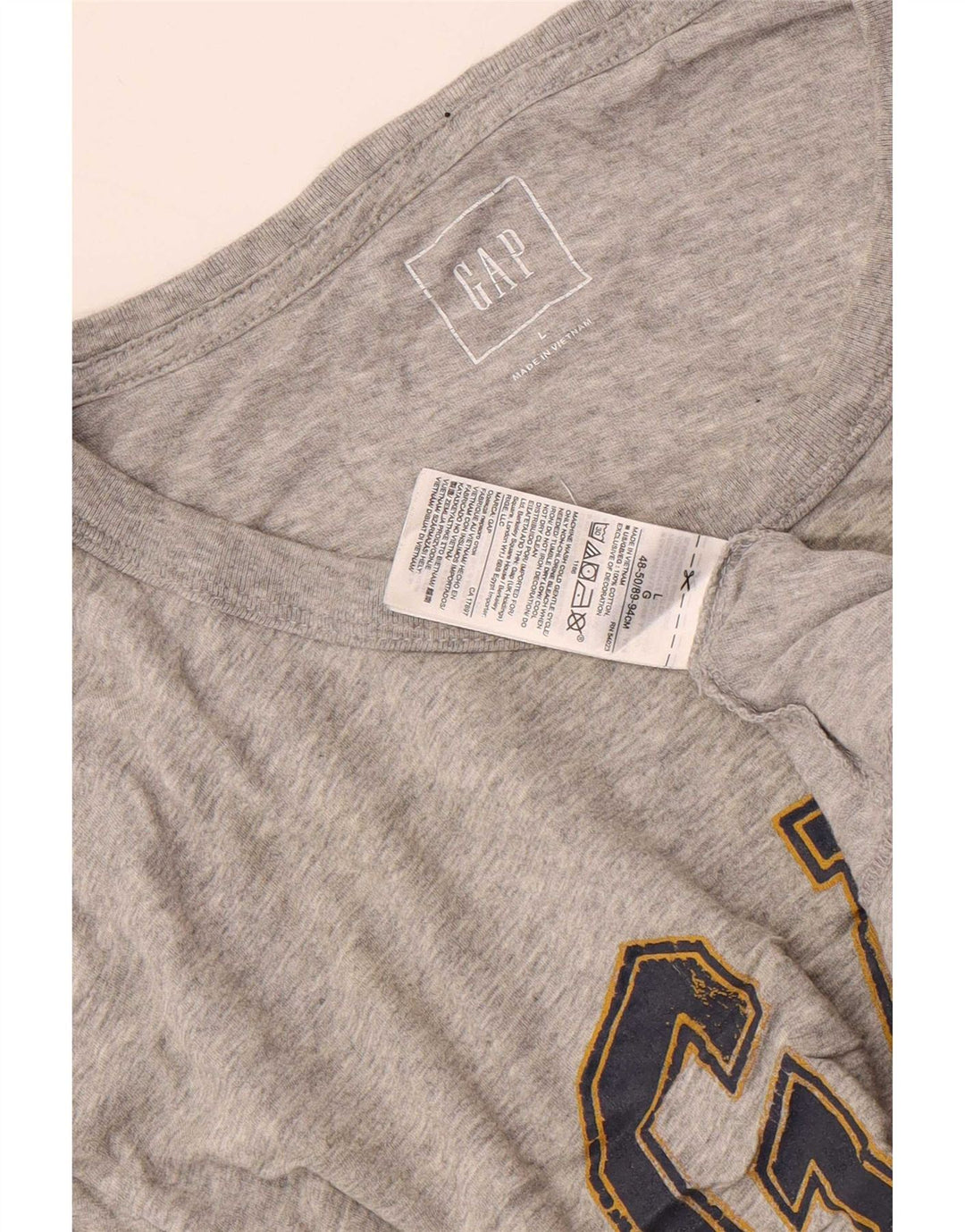 Męski T-shirt z grafiką Gap, duży, szary