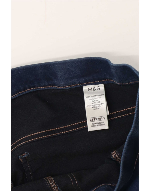 Marks & Spencer Damskie jeansy Jegging UK 16 Large W32 L27 Granatowa bawełna