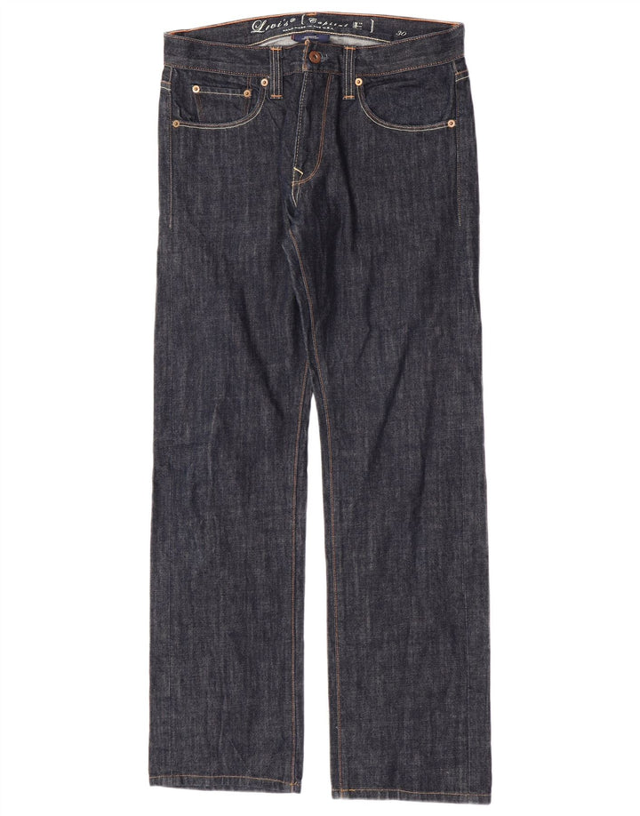 Damskie proste dżinsy Levi's W30 L31 Granatowa bawełna