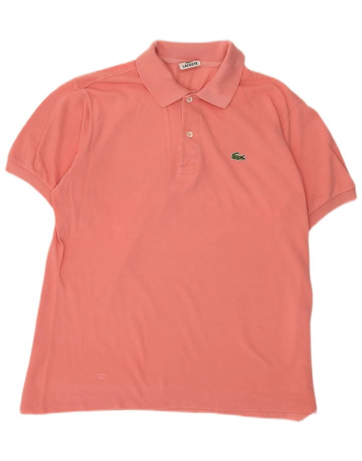 Męska koszulka polo Lacoste, rozmiar 4, średnia, różowa, bawełniana