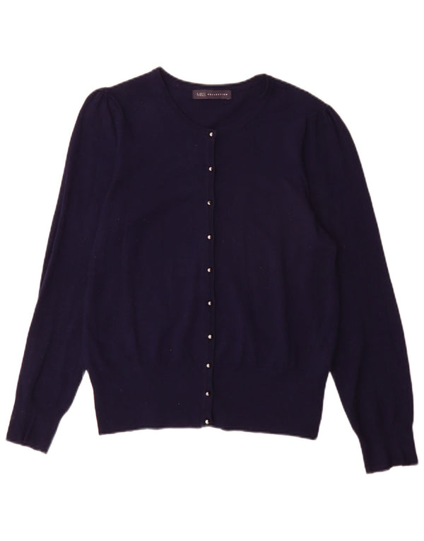 Sweter damski Marks & Spencer UK 14, duży, granatowy, wiskoza
