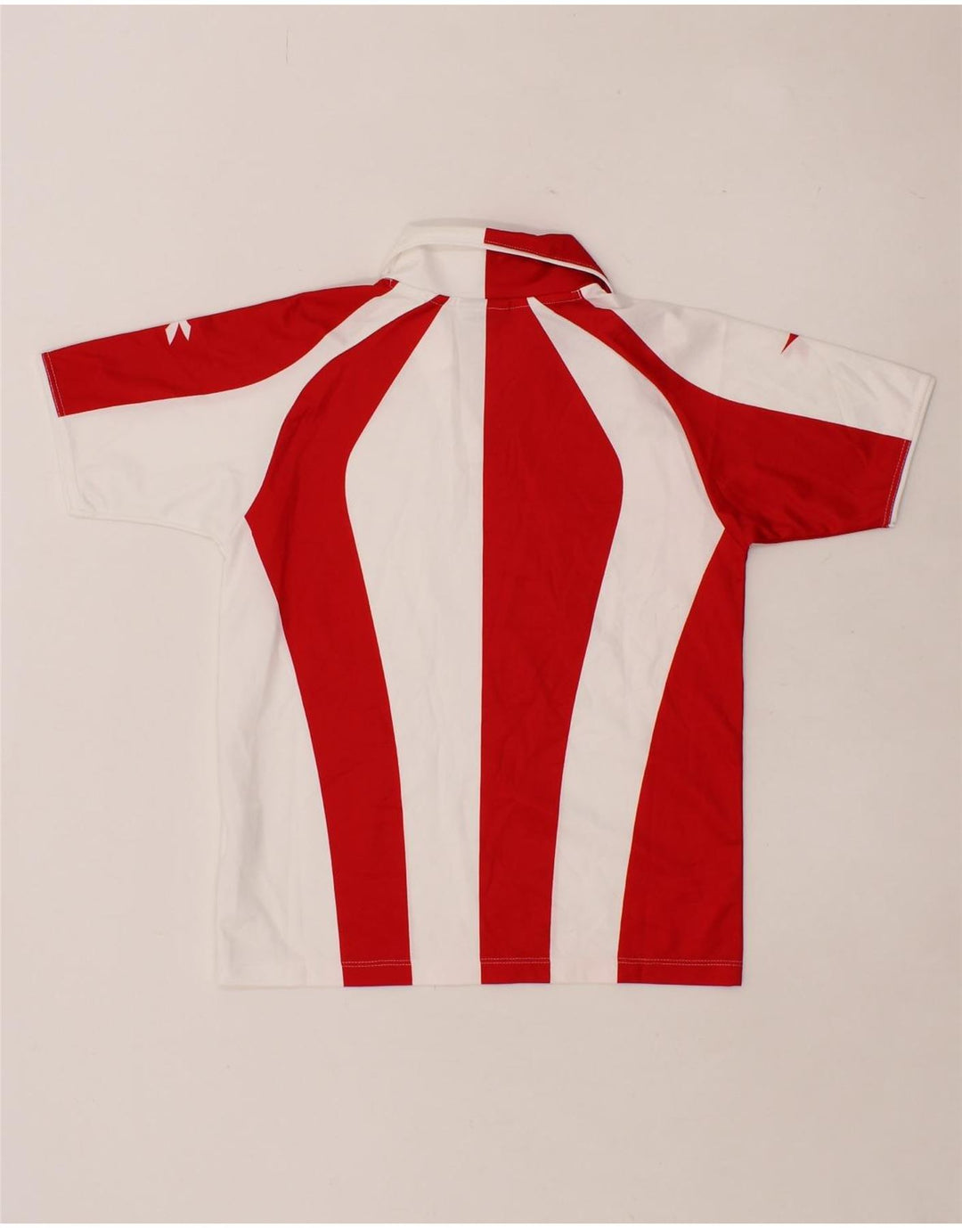 DIADORA Boys Polo Shirt 9-10 Years Medium Red Colourblock Polyester Vintage Diadora and Second-Hand Diadora from Messina Hembry 