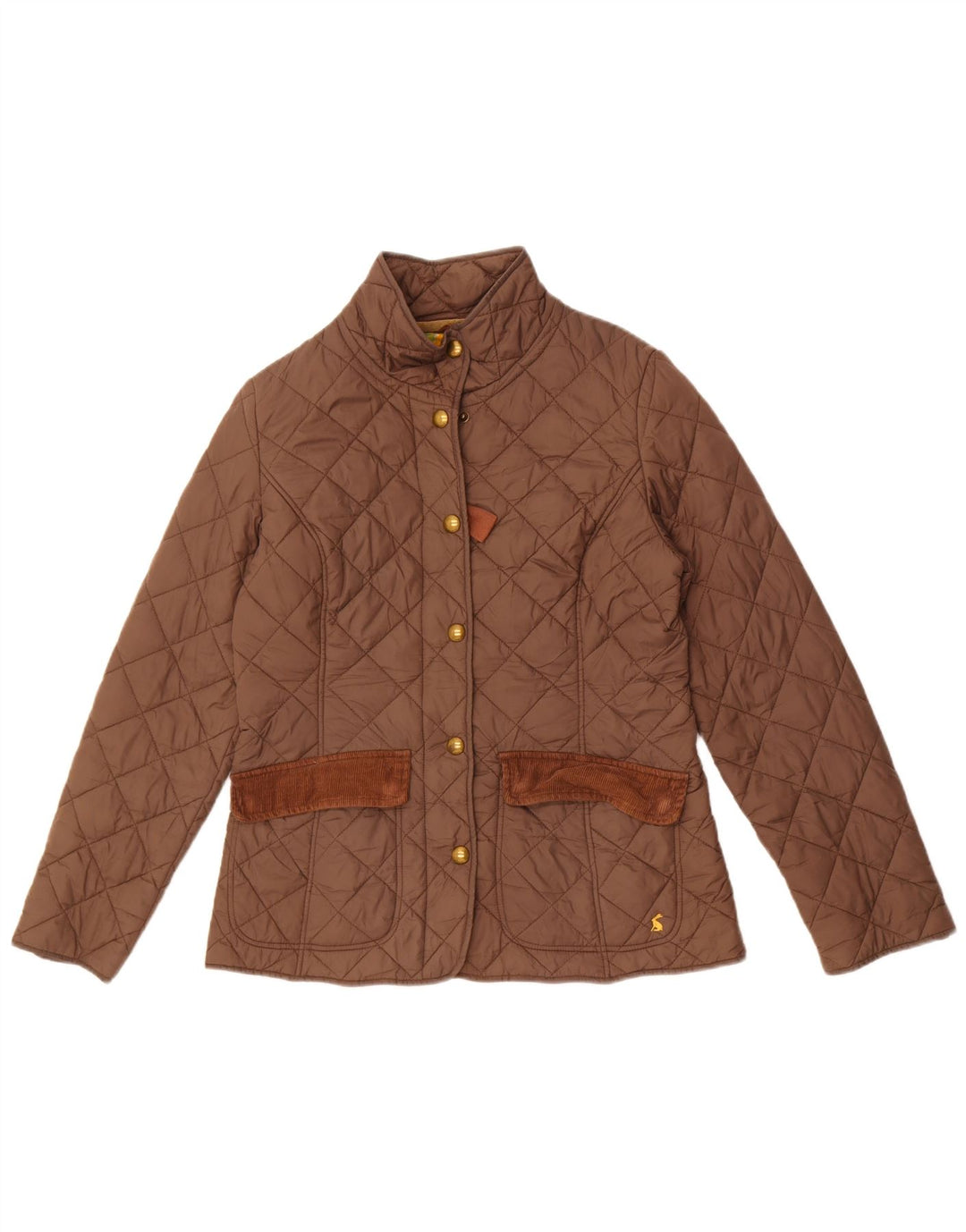 Damska pikowana kurtka Joules UK 12, średnia szara bawełna