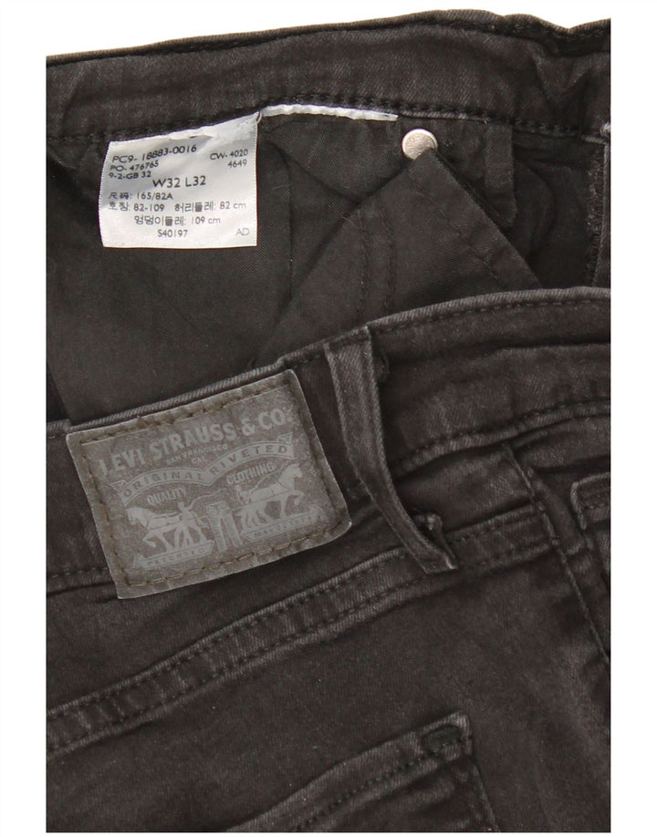 Damskie jeansy Levi's 724 z wysokim stanem Bootcut W32 L32 czarne