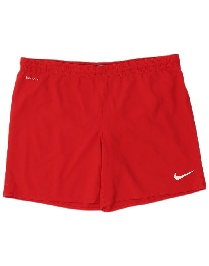 Męskie spodenki sportowe NIKE Dri Fit, średni czerwony poliester