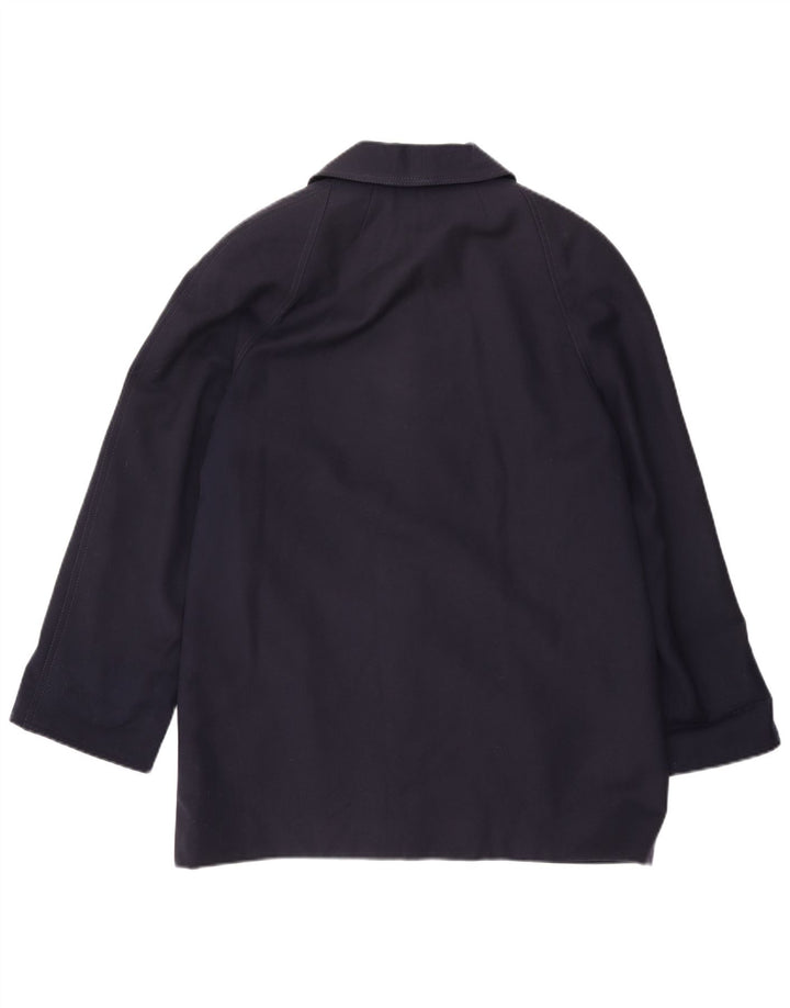 Płaszcz damski vintage UK 18 XL granatowy