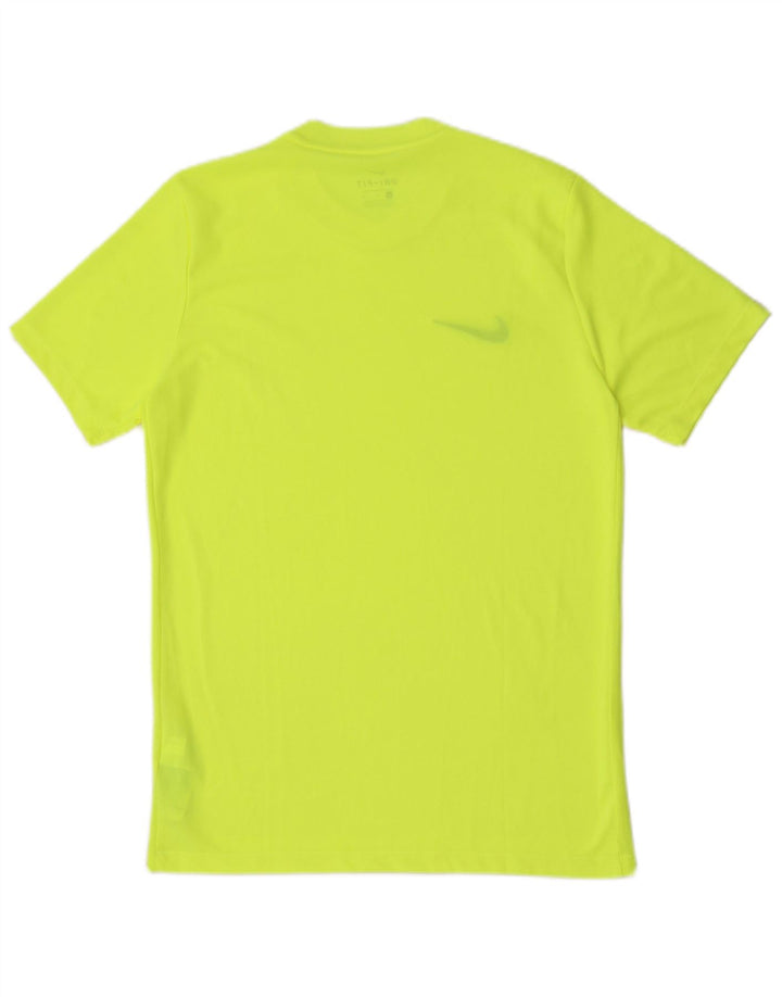 Męska koszulka Nike Dri Fit Top, średni żółty poliester