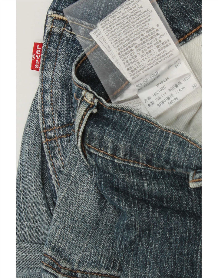 Męskie zwężane dżinsy Levi's W40 L34 Niebieska bawełna