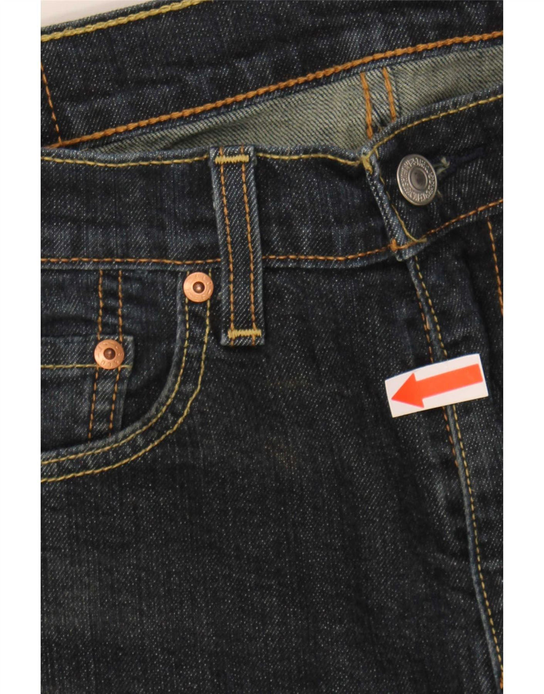 Męskie dżinsy Levi's 505 Regular Straight W31 L30 Granatowe