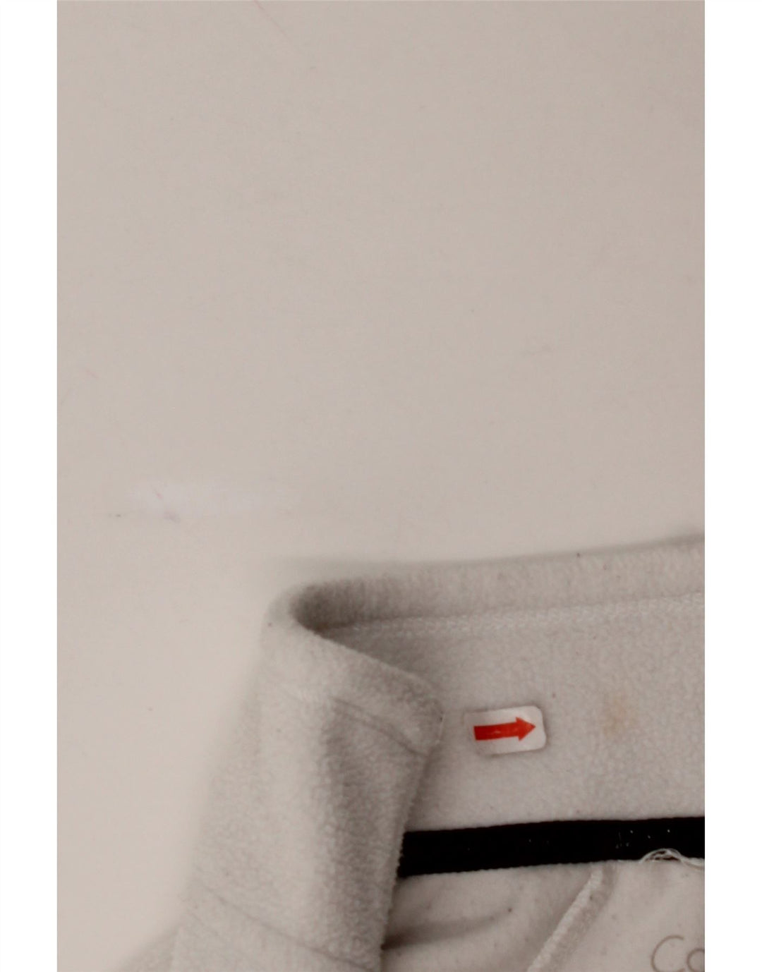 CALVIN KLEIN Womens Graphic Fleece Jumper UK 10 Small White