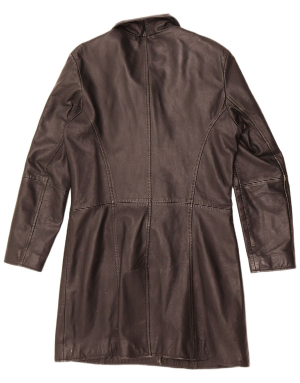 Damski płaszcz skórzany Gipsy UK 12, średni brąz