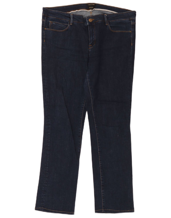 Damskie jeansy proste Massimo Dutti o regularnym kroju EU 44 XL W34 L30 granatowe