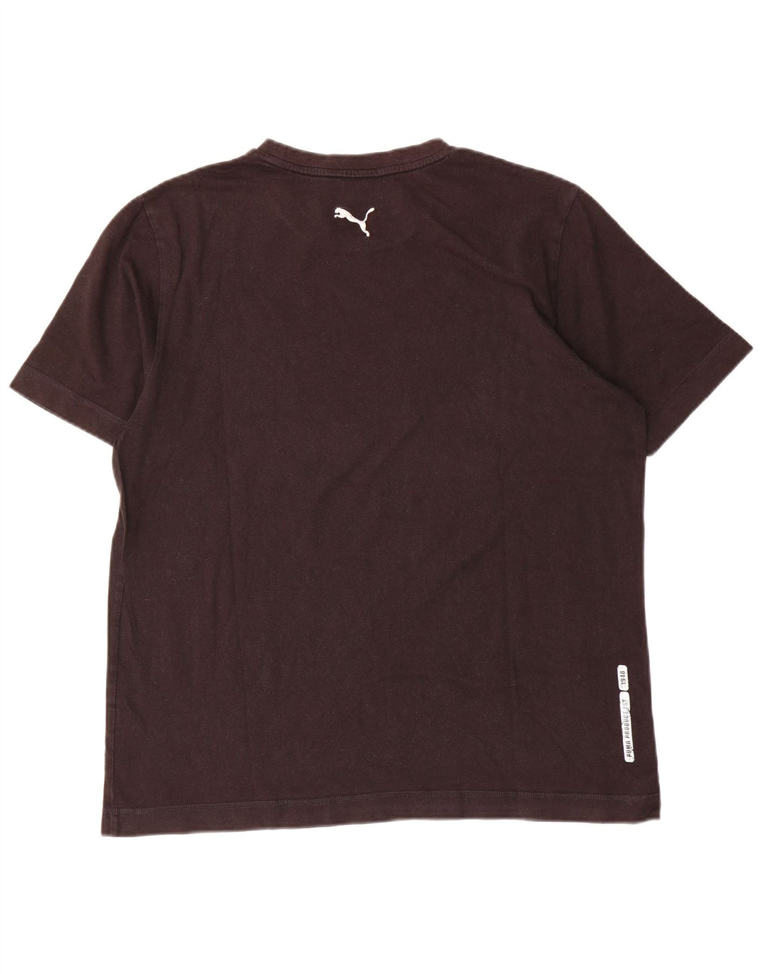 Męski T-shirt Puma z grafiką, duży, brązowy, bawełniany