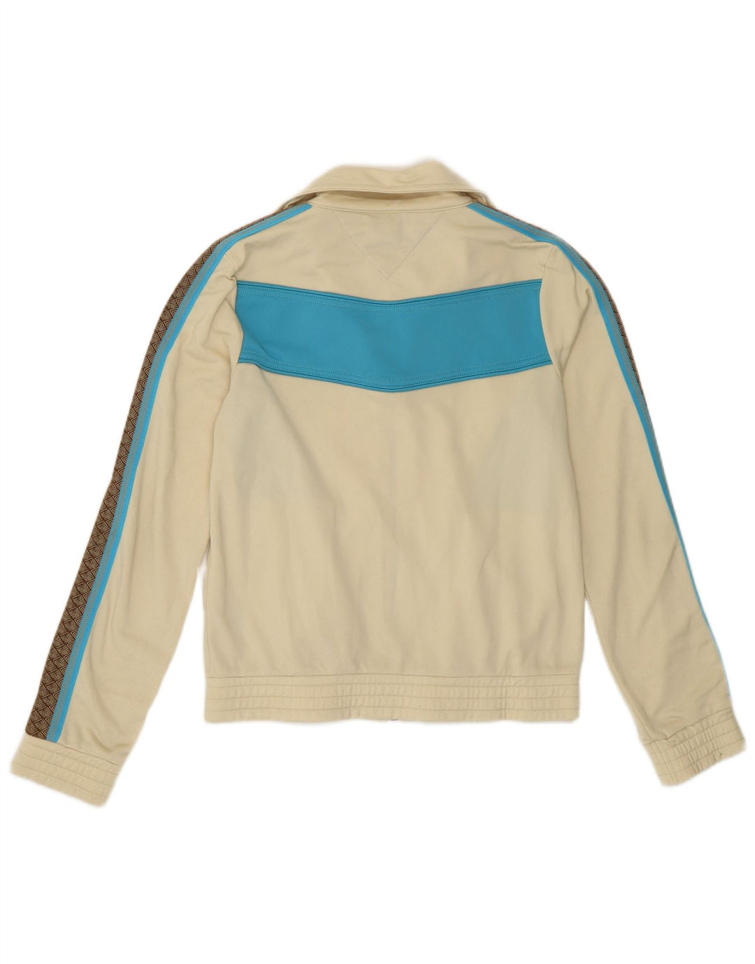 Damska kurtka dresowa TOMMY HILFIGER UK 10 Small Beige Colorblock