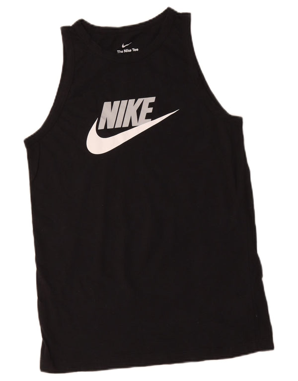 Chłopięca koszulka z kamizelką z grafiką NIKE 13-14 lat XL, czarna, bawełniana