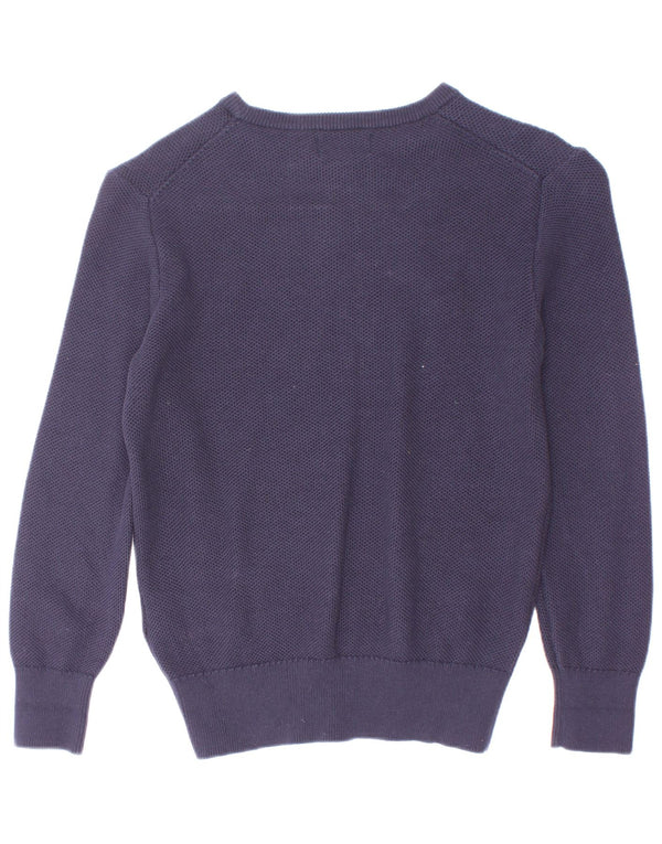 Polo Ralph Lauren Chłopięcy sweter z dekoltem w łódkę 6-7 lat Granatowa, bawełniana