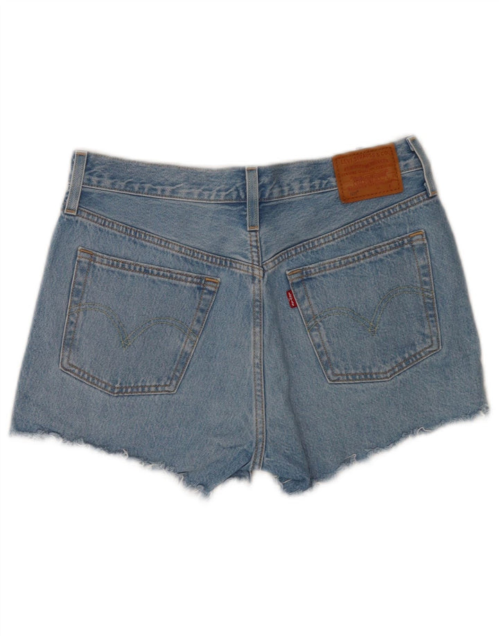Damskie spodenki jeansowe Levi's 501 w trudnej sytuacji W28 Średnioniebieskie bawełniane