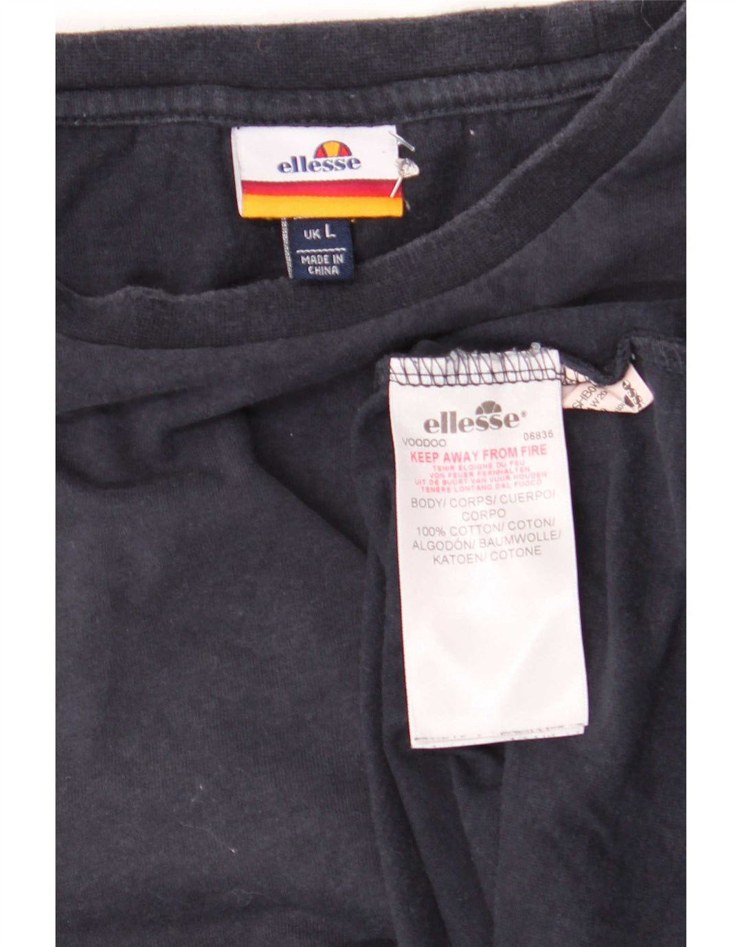 T-shirt męski Ellesse, duży, granatowy, bawełniany