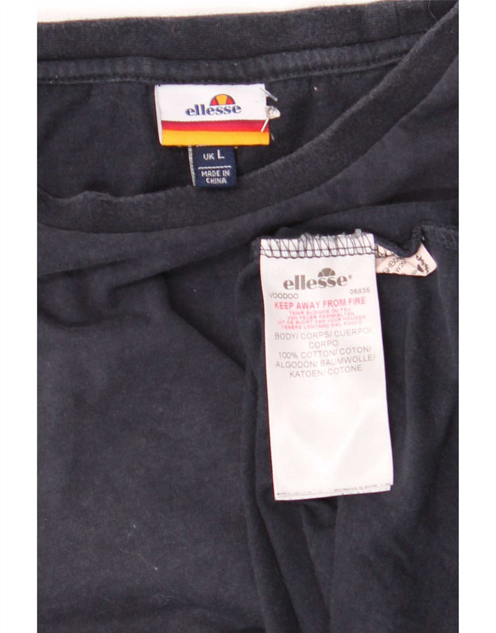 T-shirt męski Ellesse, duży, granatowy, bawełniany