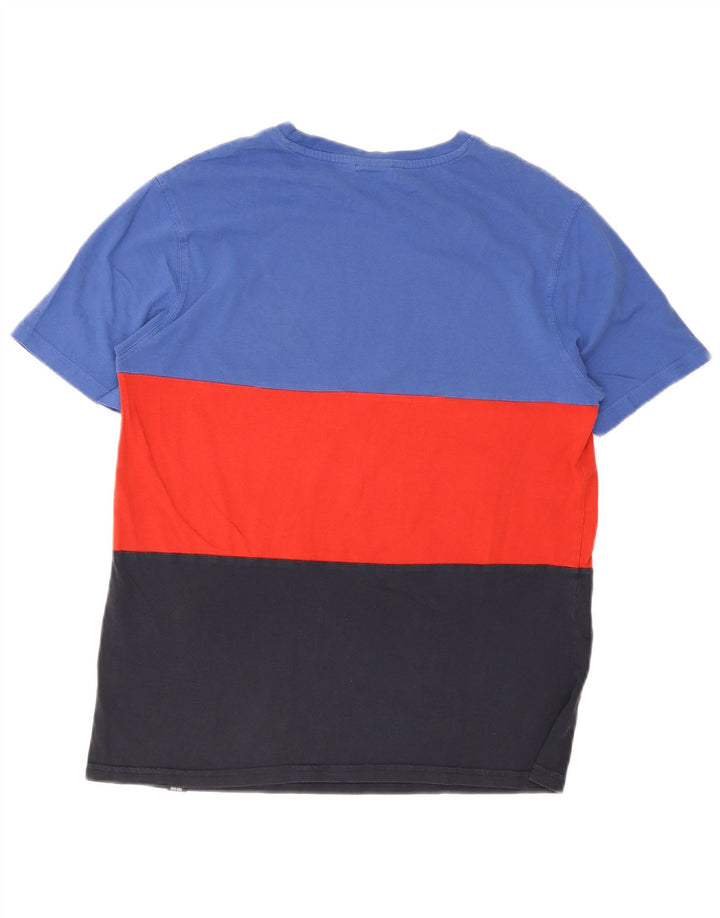 Męski T-shirt z grafiką Ellesse, mały, wielobarwny, bawełniany blok kolorów